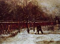 Gogh, Vincent van - The Parsonage Garden at Nuenen in the Snow